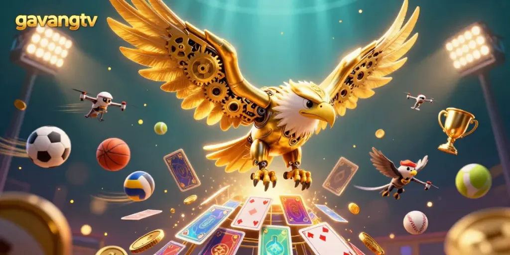 Experience winning strategies with GavangTV in an immersive 3D casino scene.